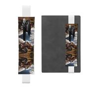 WZYCWB Marque-page réglable en forme de tracteur rouge, porte-stylo en cuir, parfait pour la rentrée scolaire, cadeau de Noël, marque-page en cuir