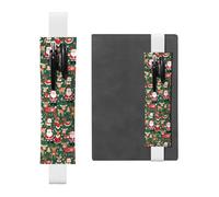 WZYCWB Marque-pages en cuir avec motif Père Noël et cerf de Noël, idéal comme cadeau de rentrée scolaire ou de Noël