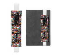 WZYCWB Marque-pages en cuir avec motif tête de chat amusant, marque-page réglable, parfait comme cadeau de rentrée scolaire ou de Noël
