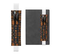 WZYCWB Marque-pages en cuir avec porte-stylo - Réglables - Parfait comme cadeau de rentrée scolaire ou de Noël