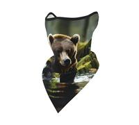 WZYCWB Masque de sport à motif girafe mère et enfant adapté pour le cyclisme, la randonnée, le camping et d'autres activités de plein air., Brown Bear Pounce, Taille unique