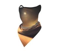 WZYCWB Masque de sport à motifs de poissons sous-marins adapté pour le cyclisme, la randonnée, le camping et d'autres activités de plein air., Désert du Sahara, Taille unique