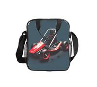 WZYCWB Mini Kart Sac à bandoulière transparent avec fermeture éclair et bandoulière pour femme et homme