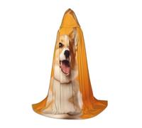 WZYCWB Mischievous Corgi L Cape à capuche à motif pour cosplay - Accessoires de costume de fête de vacances