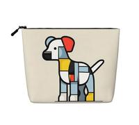 WZYCWB Mondrian Trousse de maquillage à motif abstractionnisme pour petits animaux Sac de voyage Sac de rangement multifonctionnel Sac de rangement pour les nécessités quotidiennes