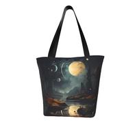 WZYCWB Moon Stars and Planets Sac à main à bandoulière tendance pour femme Sac à bandoulière pour femme Convient pour le week-end Voyage shopping Sac à bandoulière