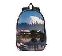 WZYCWB Mt. Fuji au début du printemps Sac à dos imprimé avec poches - Convient pour le travail, les voyages d'affaires, les voyages, le sport