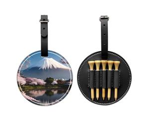WZYCWB Mt. Fuji in Early Spring Sac de rangement pour tee de golf imprimé spécial - Design portable à boucle suspendue