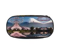 WZYCWB Mt. Fuji in Early Spring Trousse à crayons grande capacité - Boîte de rangement multifonctionnelle, portable et durable pour fournitures scolaires et de bureau, Noir , Taille unique, Trousse de