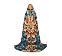 WZYCWB Mystique Wreath L Cape à capuche imprimée pour jeunes, parfaite pour les magiciens et les costumes de jeu de rôle (S-L)