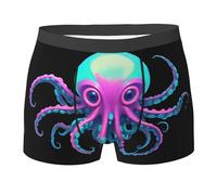 WZYCWB Neon Kraken Core Printed Boxer pour homme - Slip respirant et à séchage rapide, multiple (S-XXL), noir, XX-Large
