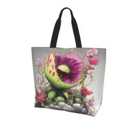 WZYCWB Neon Venus Flytrap Sac fourre-tout imprimé Sac à bandoulière Sac à bandoulière pour voyage, yoga, plage, trajet, shopping Cadeau pour homme et femme