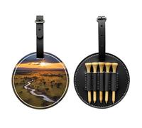 WZYCWB Nice Sunsets Sac de rangement spécial pour tees de golf - Design portable avec boucle de suspension, Noir , Taille unique, Valise