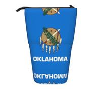 WZYCWB Oklahoma State Flag Boîte de rangement rétractable pour porte-stylos, pinceaux de maquillage ou sacs à cordon de serrage.