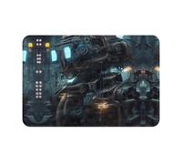 WZYCWB Paillasson imprimé Future Robot - 40,6 x 61 cm pour porte d'entrée, porte arrière, patio, salle de bain, etc.