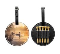 WZYCWB Paire de canards colverts flottant spécial sac de rangement pour tees de golf - Design portable avec boucle de suspension