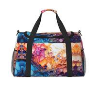 WZYCWB Panda Cubs in the Forest Sac de voyage portable Sac de week-end Sac de fitness Sac de yoga adapté pour le fitness et d'autres scénarios, Marbre multicolore, Taille unique