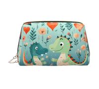 WZYCWB Panda Cubs in The Forest Trousse à maquillage en cuir imprimé pour femme - Élégant et doux, durable, Adorable petit dinosaure bébé, Taille unique