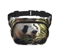 WZYCWB Panda Eating Bamboo Sac banane de sport, sac à bandoulière tendance et tendance, petit sac de voyage léger