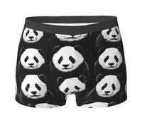 WZYCWB Panda Pareto Chart Boxer pour homme (S-XXL) - Tissu élastique léger, respirant et absorbant la transpiration, extensible, noir, Small