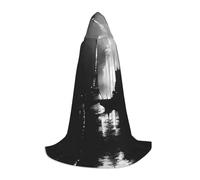 WZYCWB Paris Cape à capuche imprimée noire Taille M Taille S/M/L