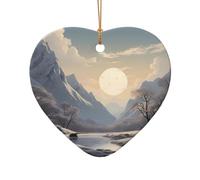 WZYCWB Pendentif en céramique en forme d'étoile Nordic Silence, parfait pour décorer votre arbre de Noël pour les fêtes d'hiver, taille unique, Céramique