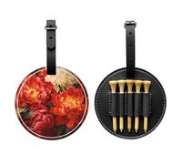 WZYCWB Peony Bush Sac de rangement pour tee de golf avec imprimé spécial - Design portable avec boucle de suspension, Noir , Taille unique, Valise