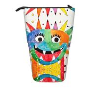 WZYCWB Petit récipient de rangement rétractable en forme de dinosaure pour porte-stylos, pinceaux de maquillage ou sacs à cordon de serrage.