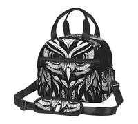 WZYCWB Petit sac à déjeuner isotherme pour transporter une boîte à déjeuner Motif hibou