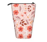 WZYCWB Petite boîte de rangement rétractable en forme de fleur écrasée pour porte-stylos, pinceaux de maquillage ou sacs à cordon de serrage.