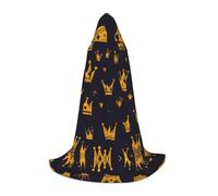 WZYCWB Petite cape à capuche à motif couronne M Costume de cosplay - Accessoires de costume de fête de vacances