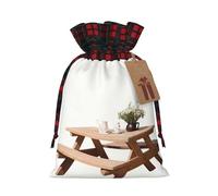 WZYCWB Petits sacs cadeaux de Noël simples pour table basse pour décorations de fête de Noël, 21 x 30 cm, sacs cadeaux en toile de jute avec cordon de serrage