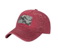WZYCWB Pine Tree Under The Moon Casquette de baseball noire à motifs, casquette de golf pour sports de plein air, visière solaire décontractée, Rouge, Taille unique