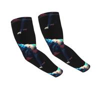 WZYCWB Pixel Wolf Manchons de protection solaire au toucher glace, adaptés pour toutes les saisons, adaptés pour le golf, le cyclisme, la pêche, le jardinage, etc.