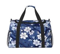 WZYCWB plumage Sac de voyage portable sac de week-end sac de fitness sac de yoga adapté pour le fitness et d'autres scénarios, Motif floral prune, Taille unique