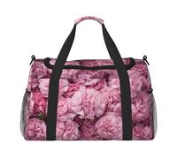 WZYCWB plumage Sac de voyage portable sac de week-end sac de fitness sac de yoga adapté pour le fitness et d'autres scénarios, Fleurs roses, Taille unique