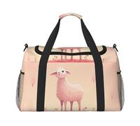 WZYCWB plumage Sac de voyage portable sac de week-end sac de fitness sac de yoga adapté pour le fitness et d'autres scénarios, Mouton rose., Taille unique