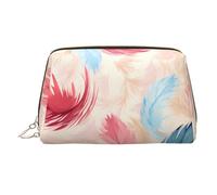 WZYCWB Plumage Trousse à cosmétiques en cuir imprimé pour femme - Élégant et doux, durable, Plumage, Taille unique