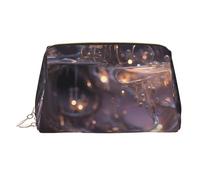 WZYCWB Plumage Trousse à cosmétiques en cuir imprimé pour femme - Élégant et doux, durable, Rose crystal, Taille unique