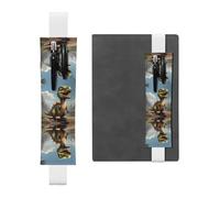 WZYCWB Pochettes à crayons amusantes en forme de petit dinosaure, porte-stylos en PVC et porte-stylos avec bandes élastiques et marque-pages sont le meilleur choix de cadeau.