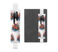 WZYCWB Pochettes à crayons colorées en forme de guitare, porte-stylos en PVC avec bandes élastiques et marque-pages sont le meilleur choix de cadeau.