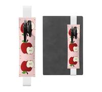 WZYCWB Pochettes à crayons en PVC avec bandes élastiques et marque-pages - Blanc - Taille unique, blanc, Taille unique