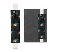 WZYCWB Pochettes à crayons pour journal intime, porte-stylos en PVC et porte-stylos avec bandes élastiques et marque-pages sont le meilleur choix de cadeau., Blanc, One Size