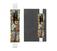 WZYCWB Pochettes à crayons tournesol huile sur toile, porte-stylos en PVC et porte-stylos avec bandes élastiques et marque-pages sont les meilleurs choix de cadeau.