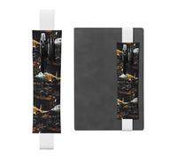 WZYCWB Pochettes à crayons vintage Aircraft Machinery Diary en PVC, porte-stylos et porte-stylos avec bandes élastiques et marque-pages sont les meilleurs choix de cadeau, blanc, taille unique, blanc