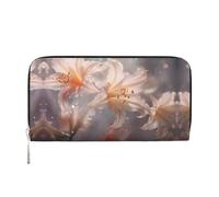 WZYCWB Pochettes vintage en cuir avec fermeture éclair et porte-cartes parfaites pour les voyages ou un usage quotidien, Vermillon vibrant, Taille unique