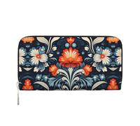 WZYCWB Pochettes vintage en cuir avec fermeture éclair et porte-cartes parfaites pour les voyages ou un usage quotidien, Tatouages décoratifs vintage, Taille unique