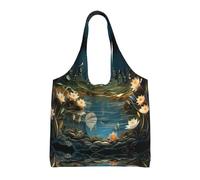 WZYCWB Pools Sac en toile imprimé à une seule épaule, sac d'épicerie, sac en toile pour usage quotidien