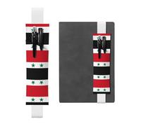 WZYCWB Porte-stylo en cuir avec drapeau de la République arabe syrienne, réglable, parfait pour la rentrée des classes, cadeaux de Noël