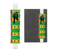 WZYCWB Porte-stylo en cuir avec drapeau de Sao Tomé et Principe - Réglable - Parfait pour la rentrée des classes - Cadeau de Noël
